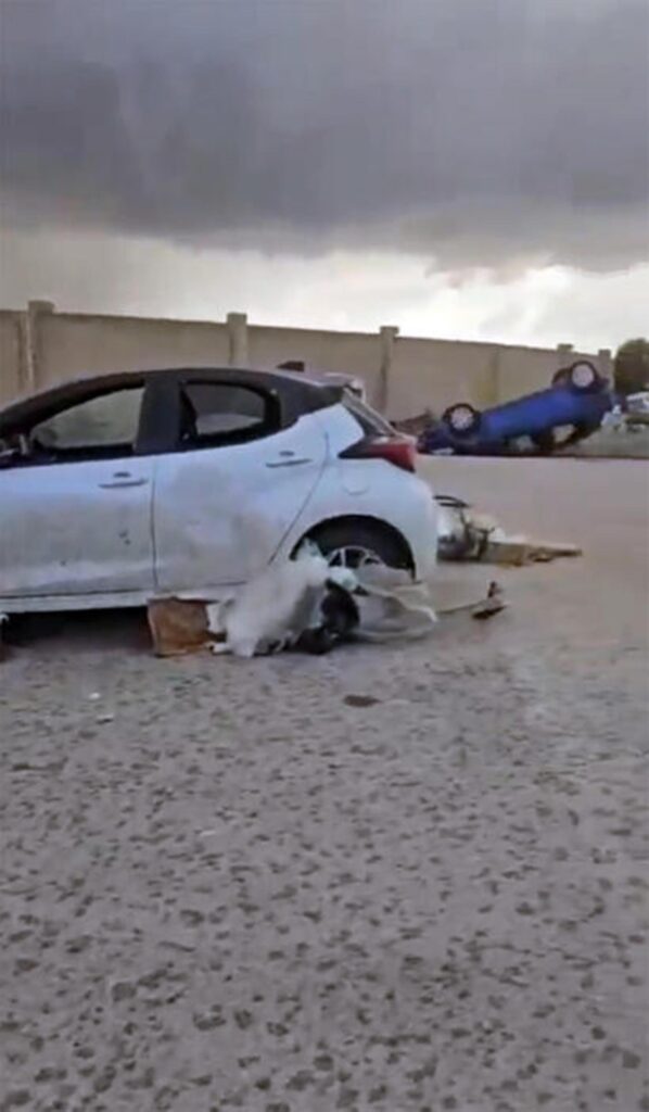 auto ribaltate tornado marsala