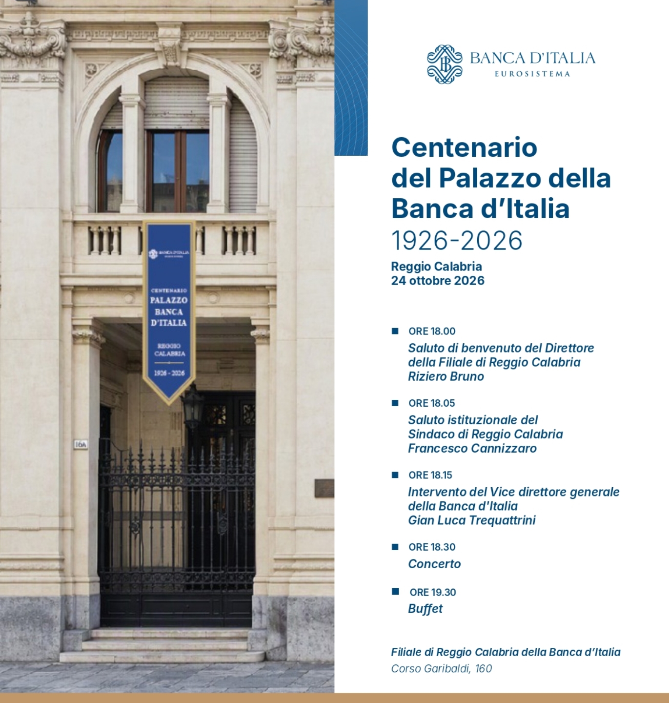 centenario edificio banca d'italia