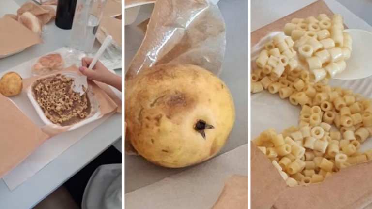 “Pasta e cemento”, i VIDEO preoccupanti dalle mense delle scuole di Reggio Calabria. Delfino: “il Sindaco continui a visitare altri plessi”