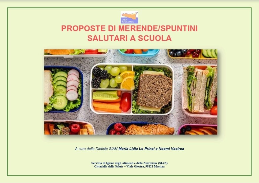 Intento Srl Messina, merende sane a scuola: l'ASP lancia una guida per le famiglie ...
