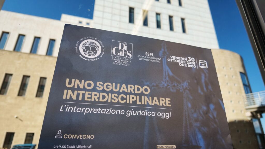 convegno università mediterranea su interpretazione giuridica dal titolo uno sguardo interdisciplinare