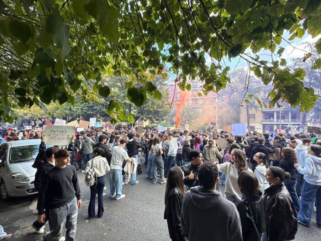 corteo studenti scuola