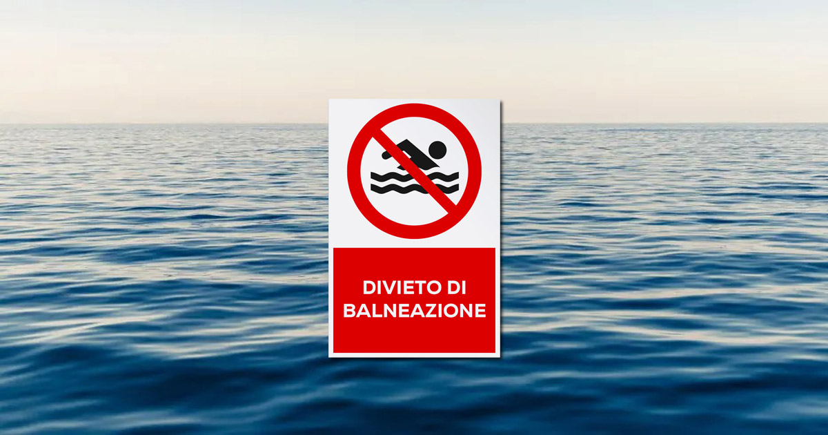 divieto di balneazione