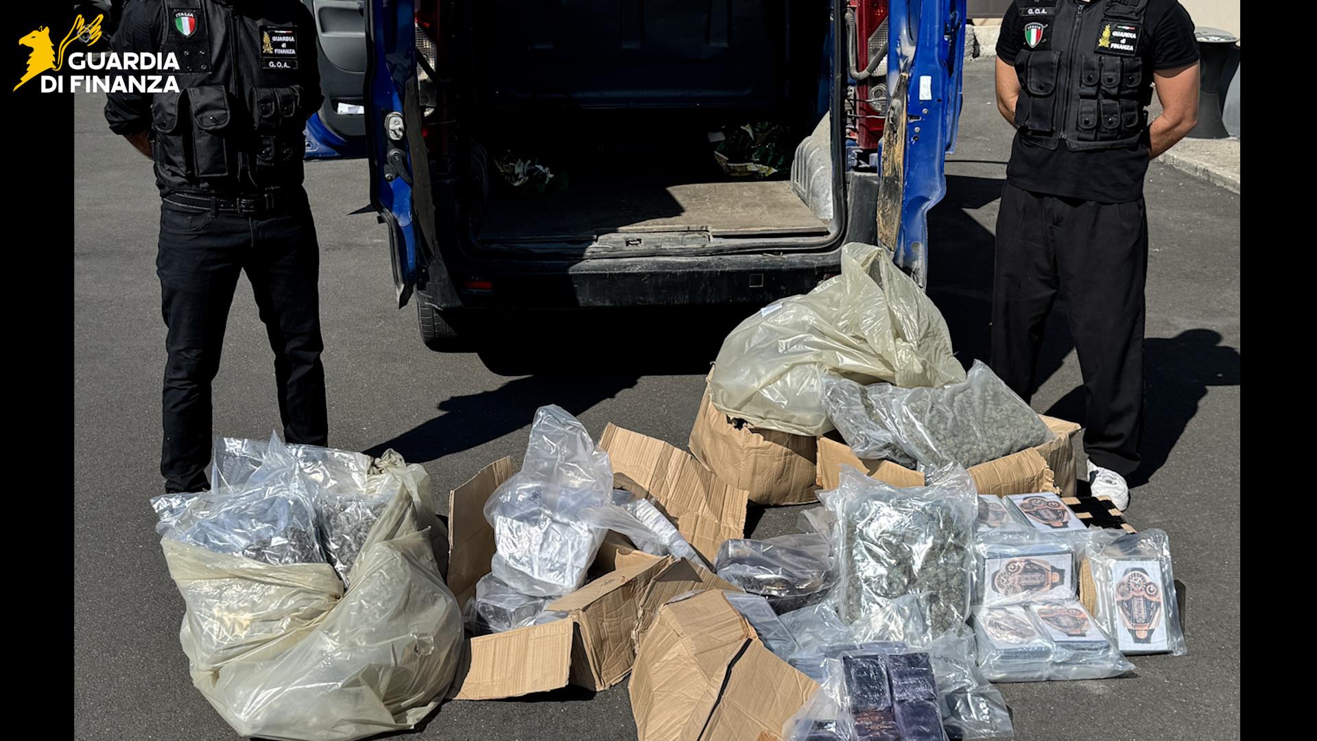 Catania, maxi sequestro di droga da 4,5 milioni di euro: 210 chili tra cocaina, 