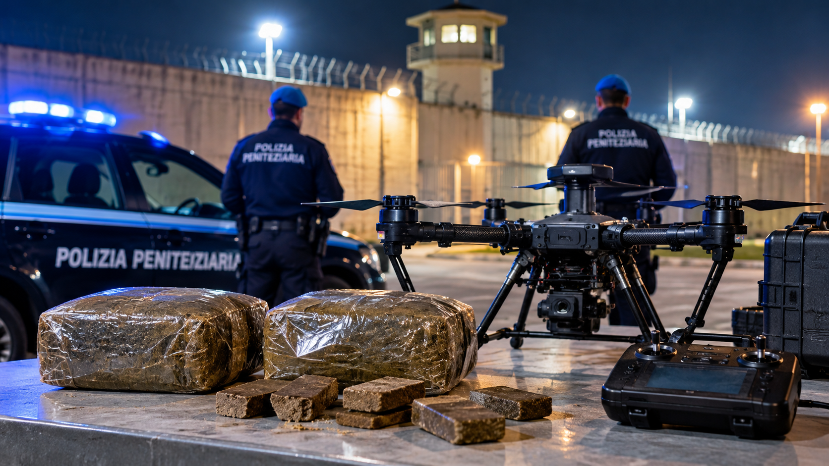 drone droga carcere