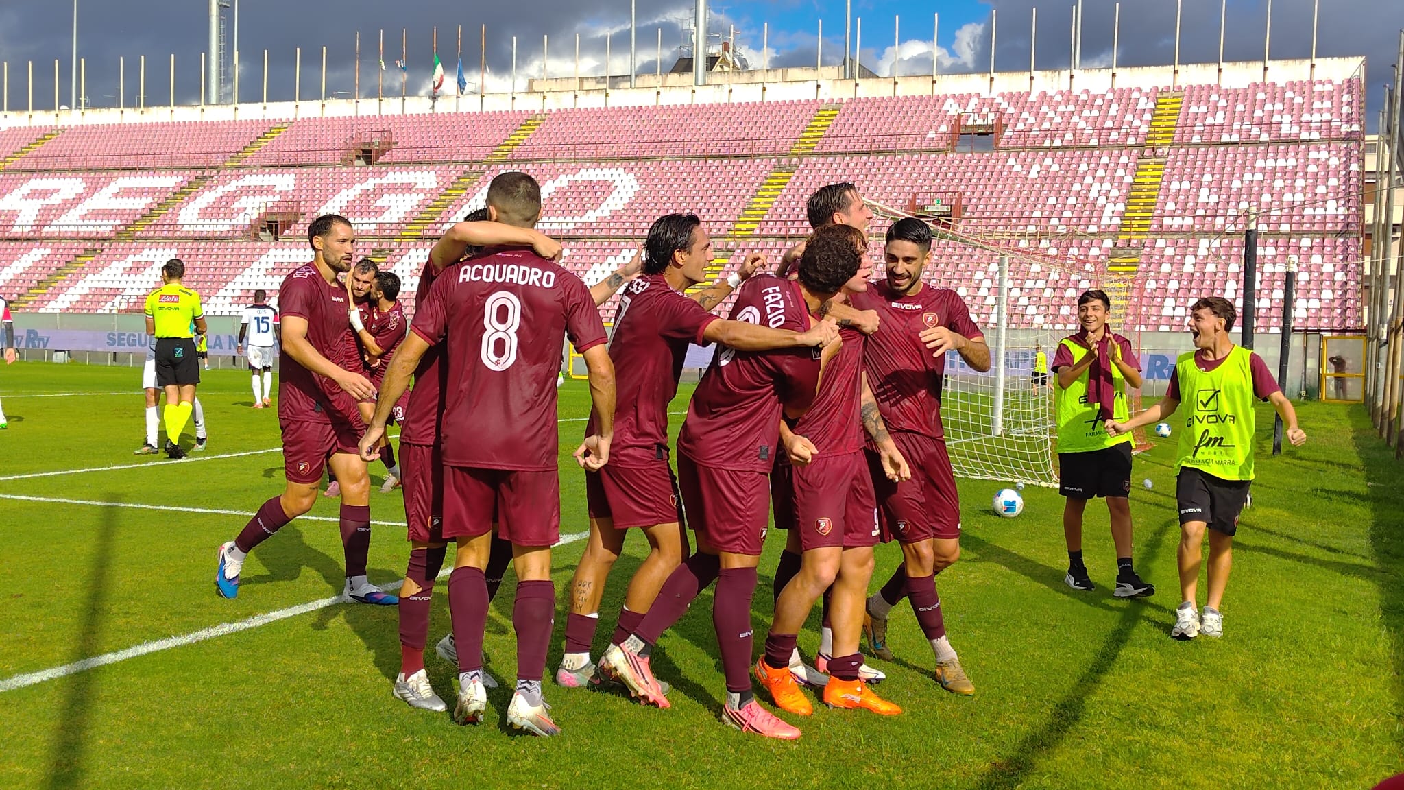 Reggina-Vibonese 1-0: è finito il primo tempo, amaranto avanti