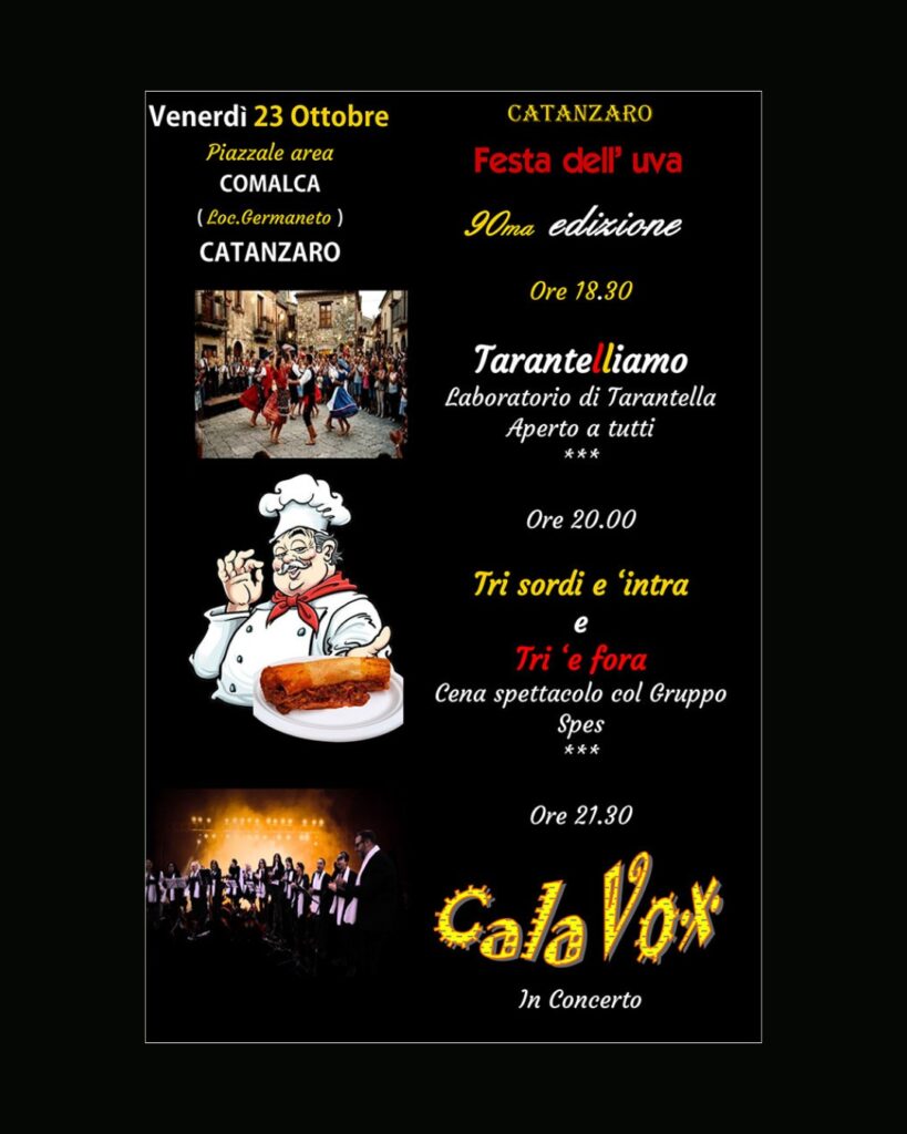 festa dell'uva catanzaro