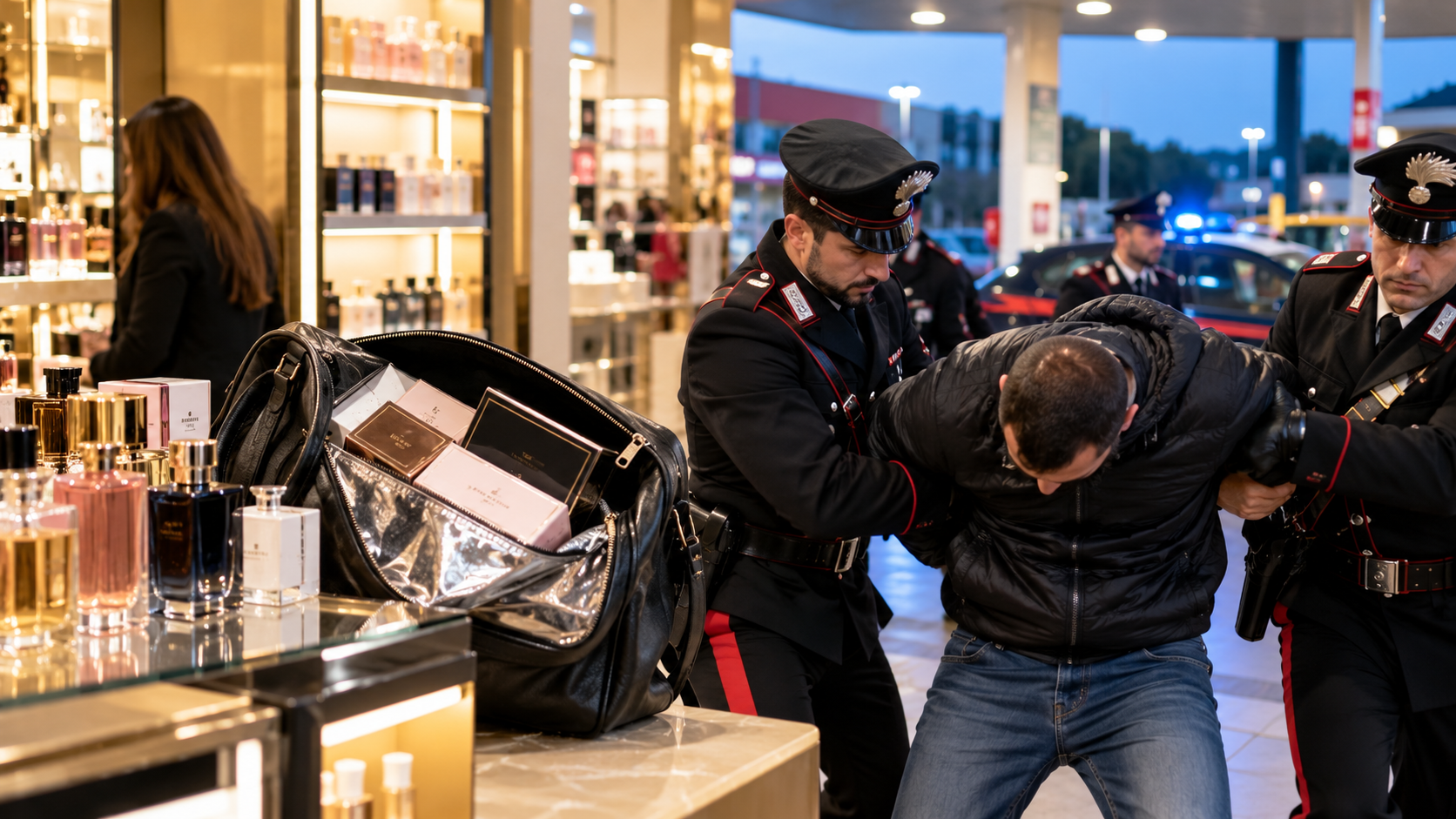 furto profumeria arresto carabinieri