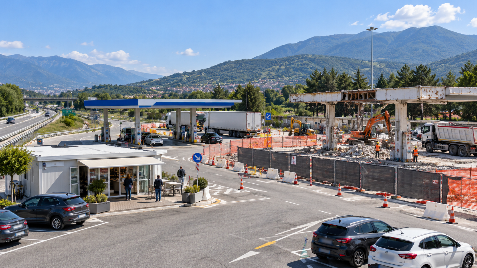 lavori aree di servizio