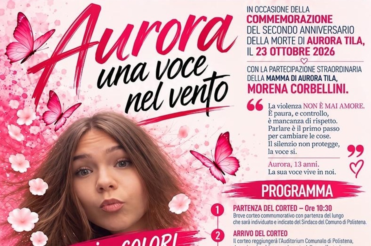 Polistena ricorda Aurora Tila, uccisa a 13 anni: una giornata contro il femminic