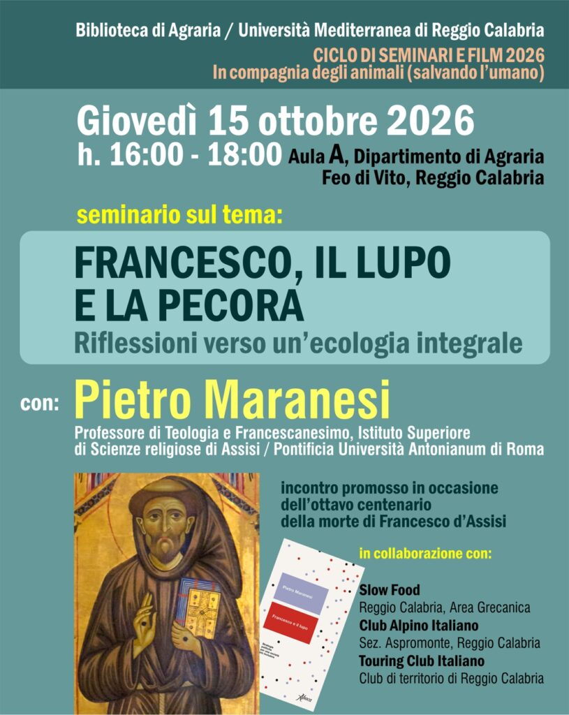 locandina evento francesco il lupo e la pecora