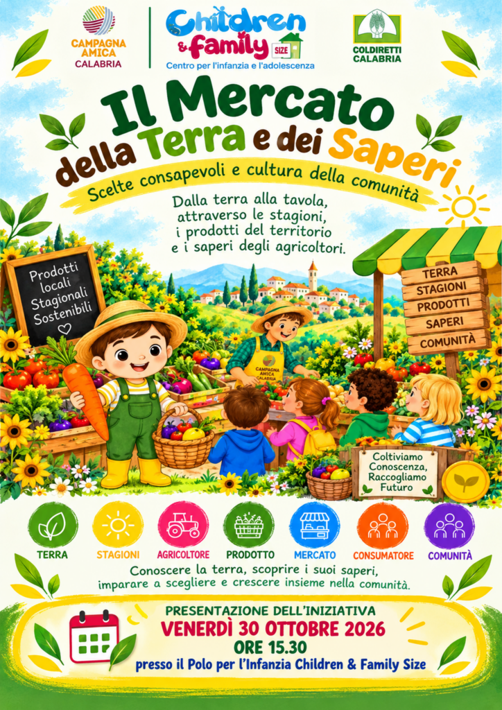 locandina progetto mercato della terra e dei saperi