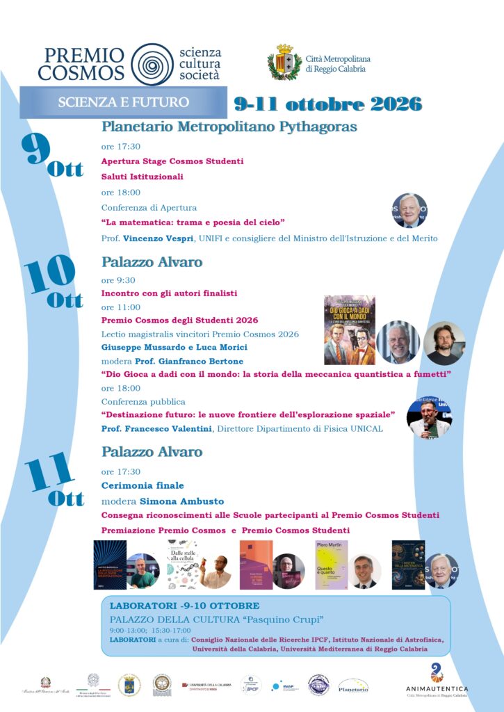 locandina programma premio cosmos