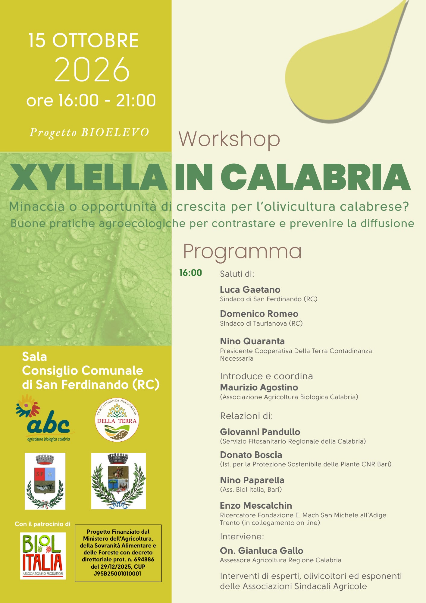 locandina xylella