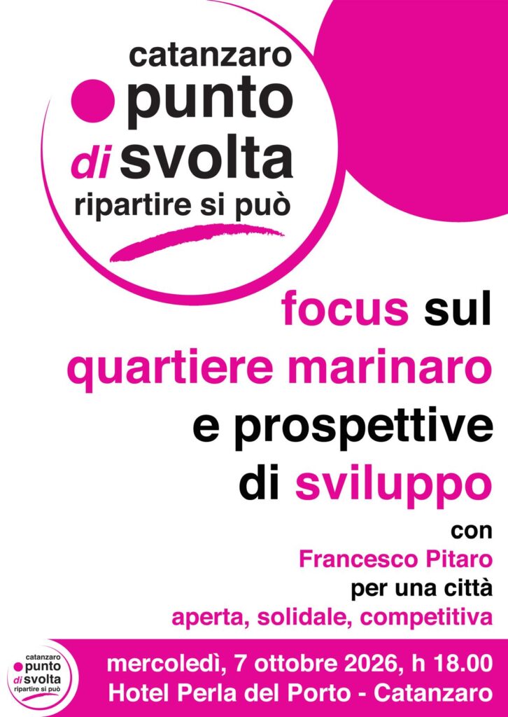 locandina 7 ottobre incontro catanzaro punto di svolta