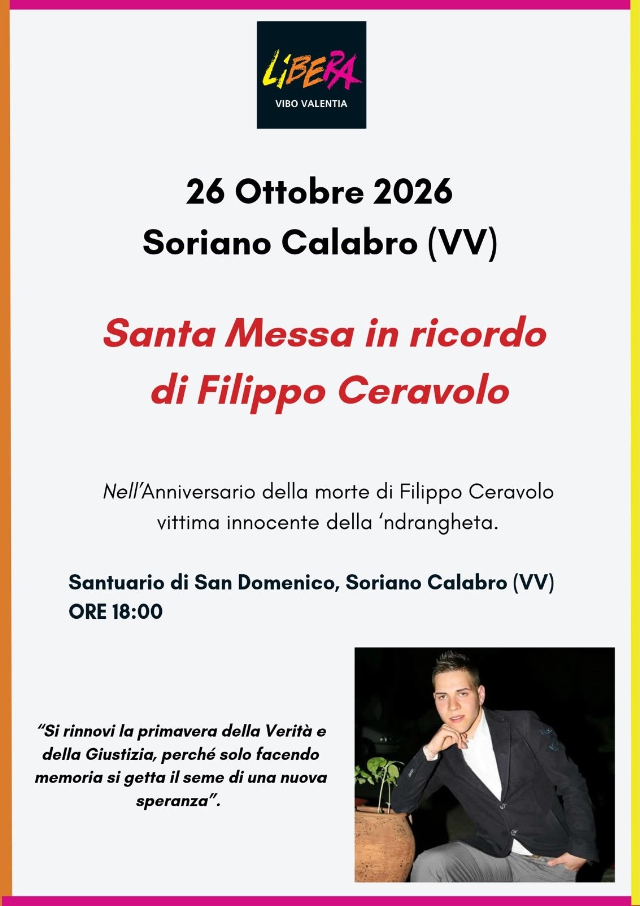messa in ricordo di filippo ceravolo
