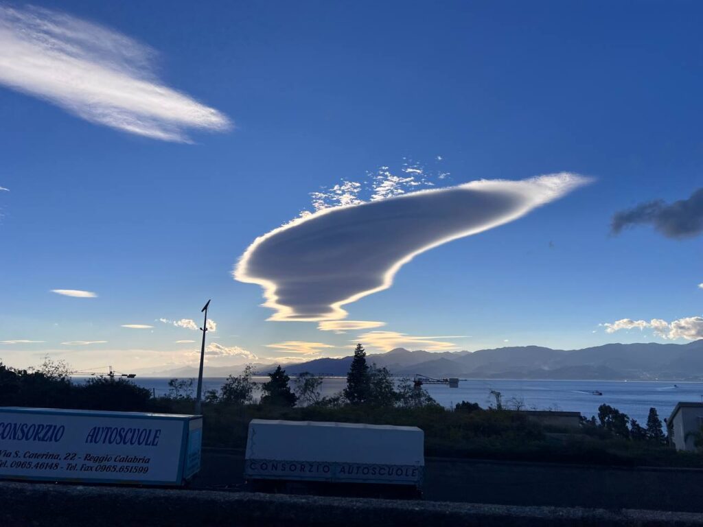 nubi lenticolari reggio calabria