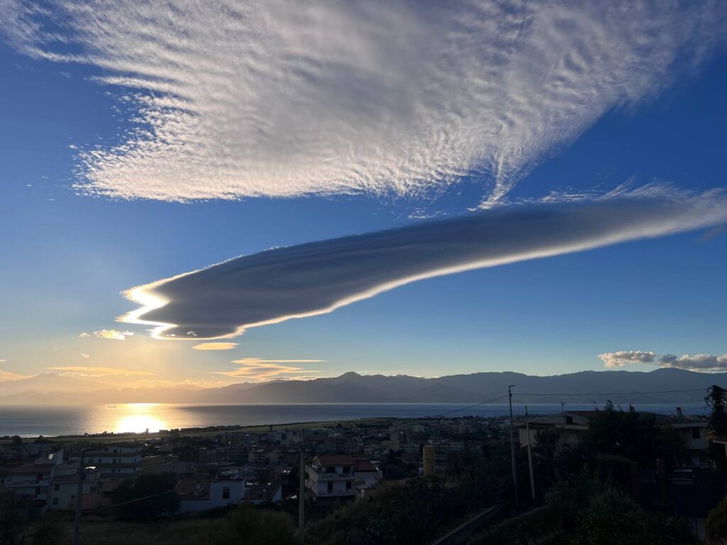 nubi lenticolari reggio calabria