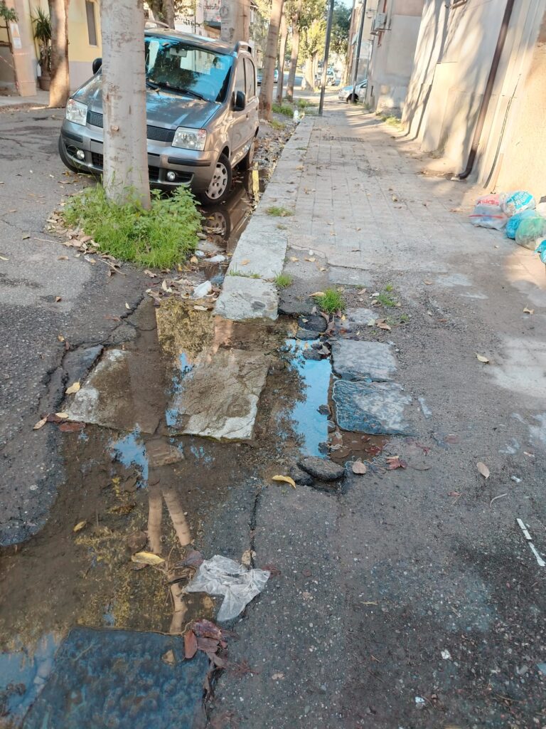 perdite idriche via Brancati e via Monsolini