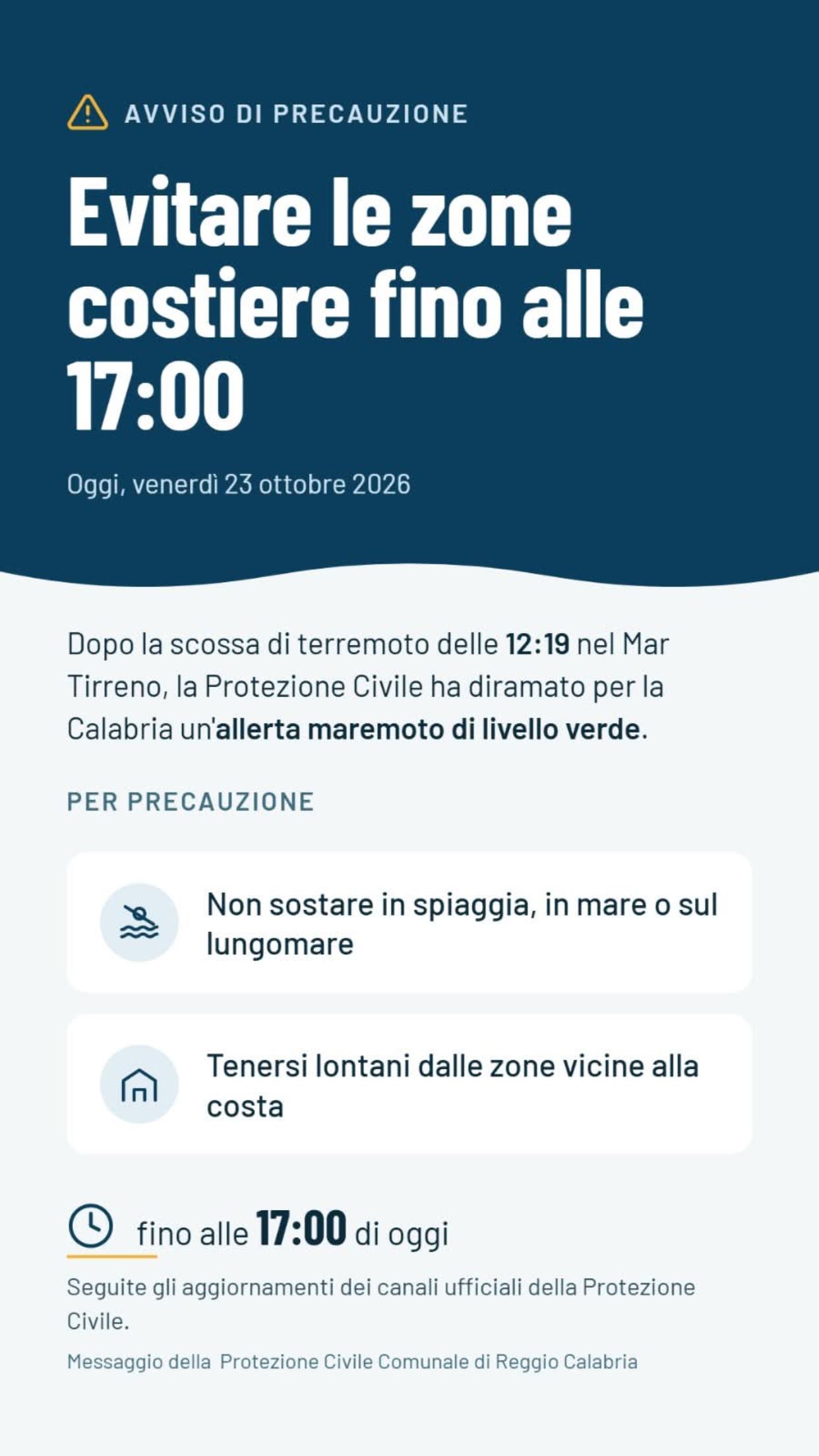 precauzioni terremoto