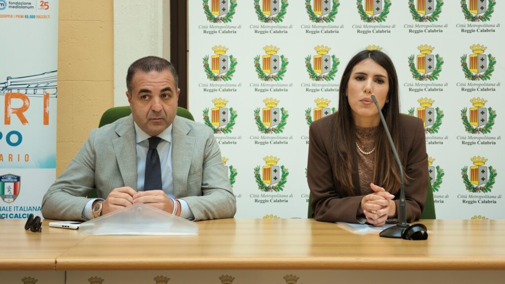 presentazione evento cuori in campo insieme per mario - Francesco Cannizzaro e Manuela Mallamaci