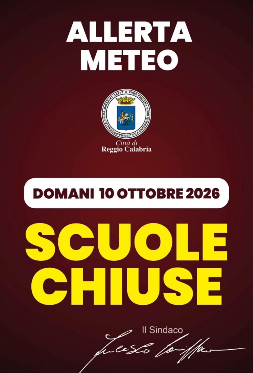 scuole chiuse Reggio Calabria