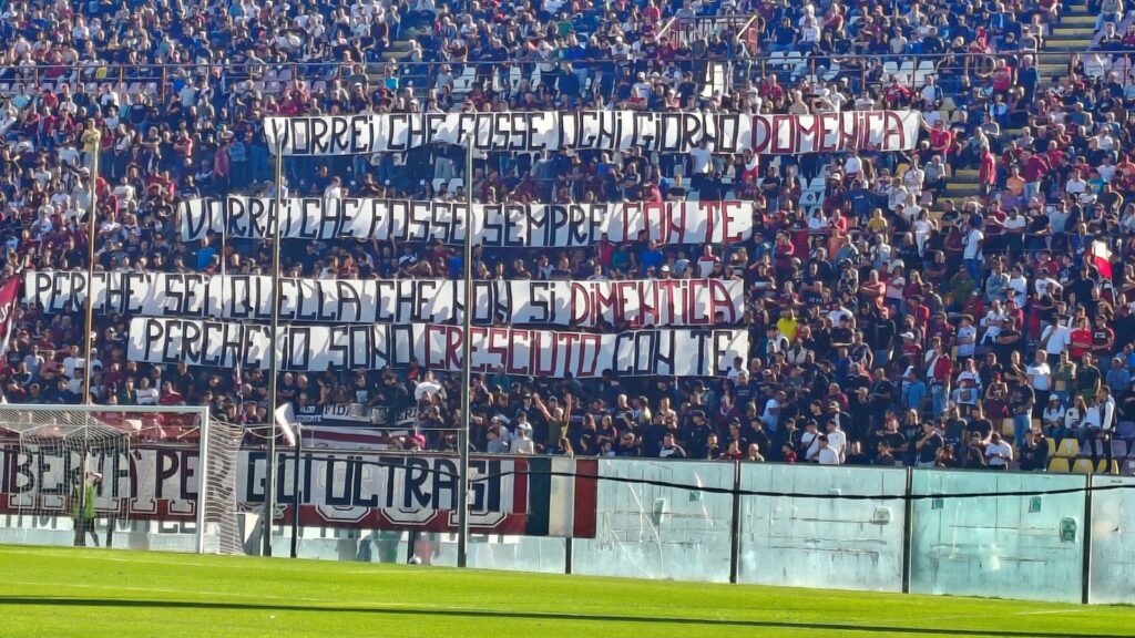 striscione curva sud reggina-vibonese
