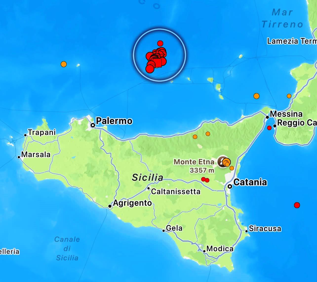 terremoto isole eolie