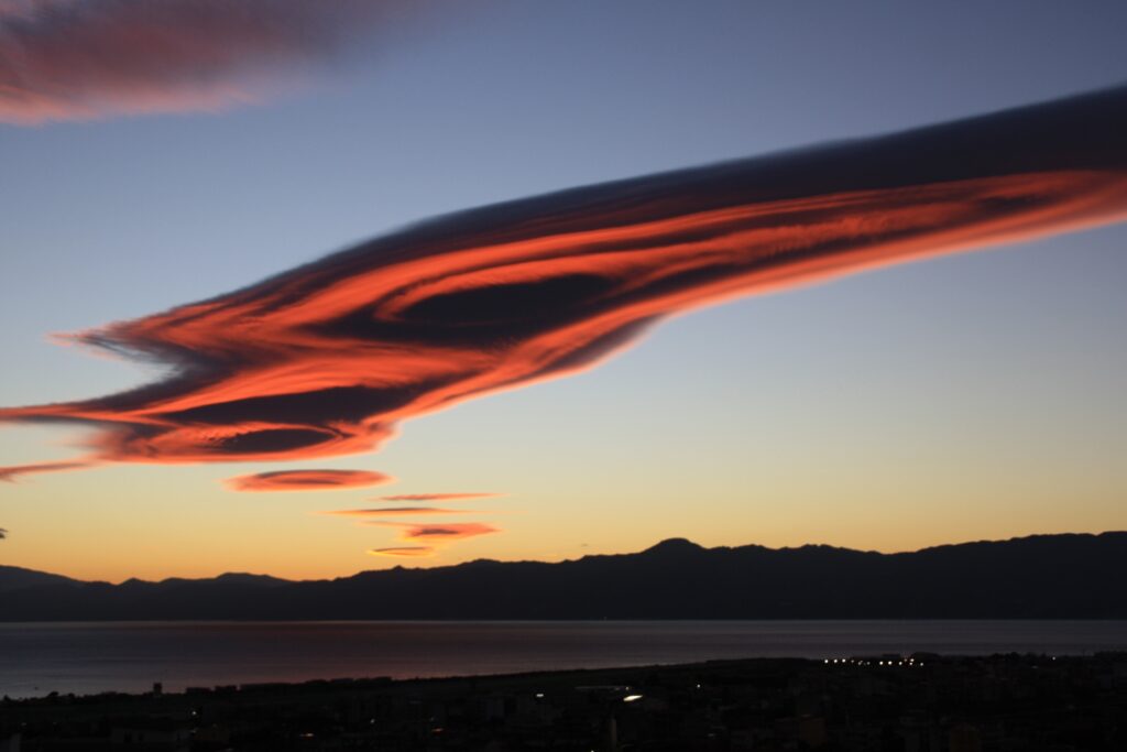 nubi lenticolari reggio calabria