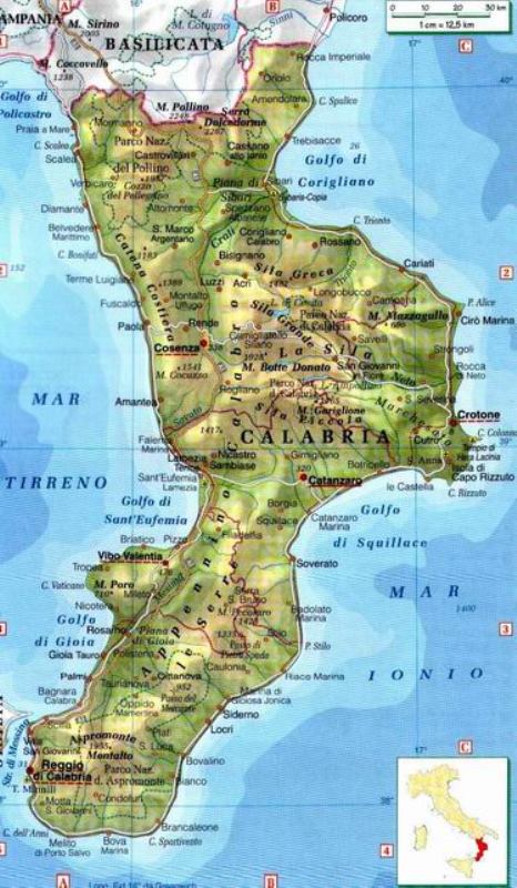 Cartina Mappa Geografica Della Calabria Hochzeitsfrisuren 2016 | Porn ...